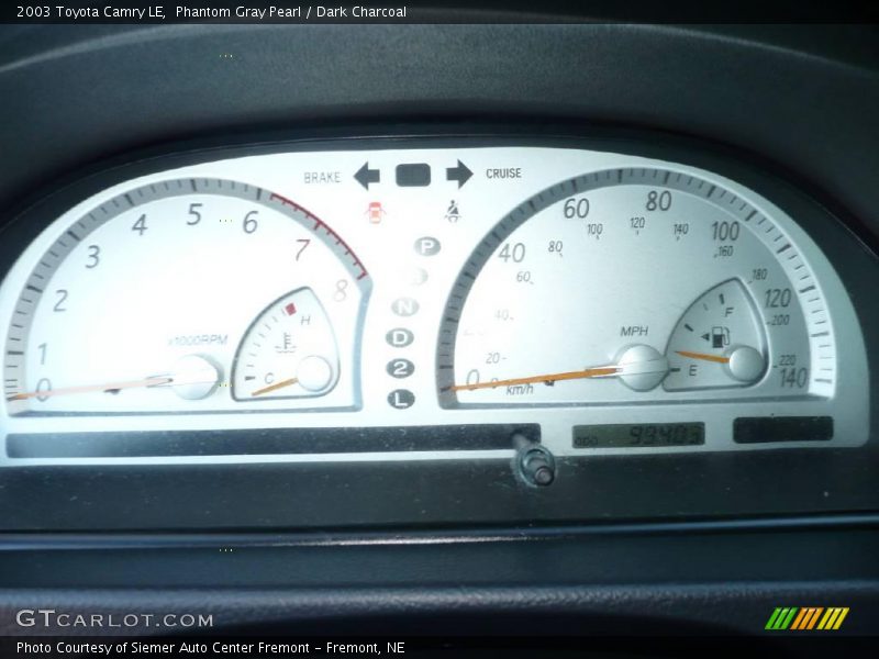 Phantom Gray Pearl / Dark Charcoal 2003 Toyota Camry LE