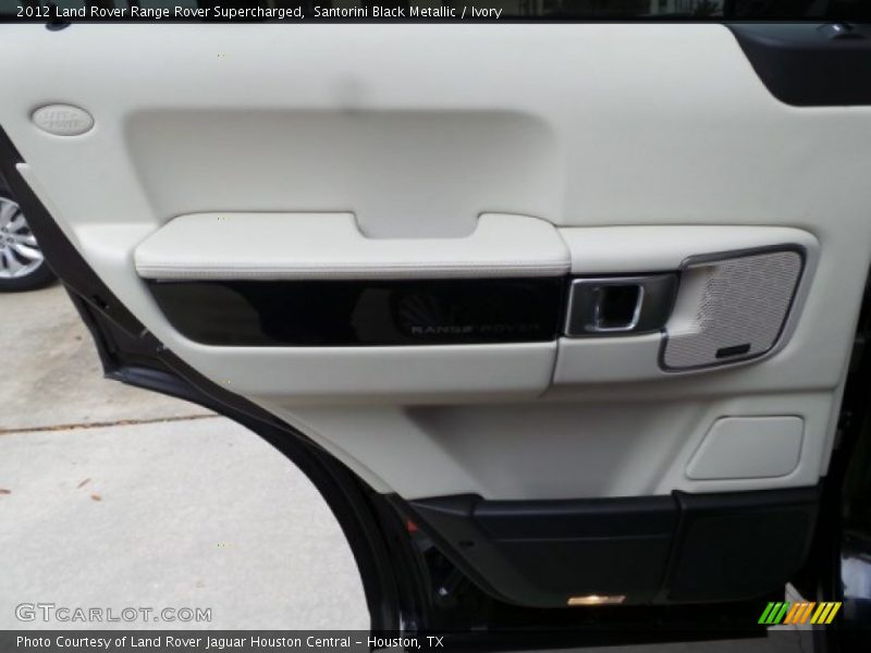 Santorini Black Metallic / Ivory 2012 Land Rover Range Rover Supercharged