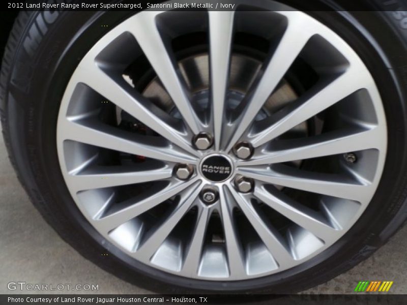 Santorini Black Metallic / Ivory 2012 Land Rover Range Rover Supercharged