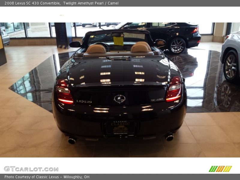 Twilight Amethyst Pearl / Camel 2008 Lexus SC 430 Convertible