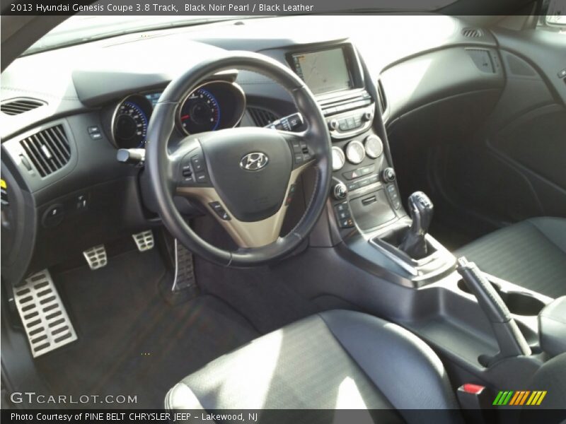 Black Noir Pearl / Black Leather 2013 Hyundai Genesis Coupe 3.8 Track
