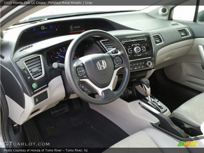Polished Metal Metallic / Gray 2013 Honda Civic LX Coupe