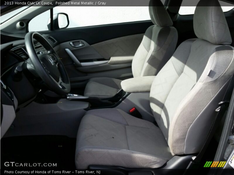 Polished Metal Metallic / Gray 2013 Honda Civic LX Coupe