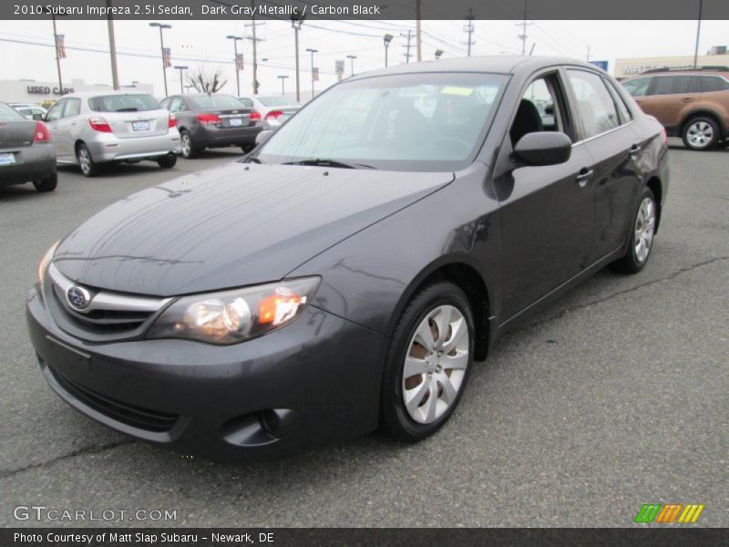 Dark Gray Metallic / Carbon Black 2010 Subaru Impreza 2.5i Sedan