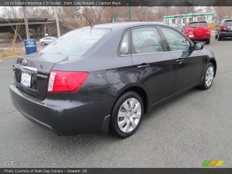 Dark Gray Metallic / Carbon Black 2010 Subaru Impreza 2.5i Sedan