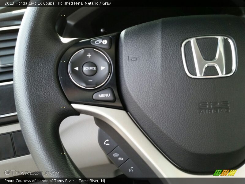 Polished Metal Metallic / Gray 2013 Honda Civic LX Coupe