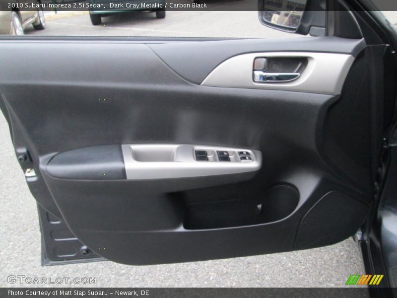 Dark Gray Metallic / Carbon Black 2010 Subaru Impreza 2.5i Sedan