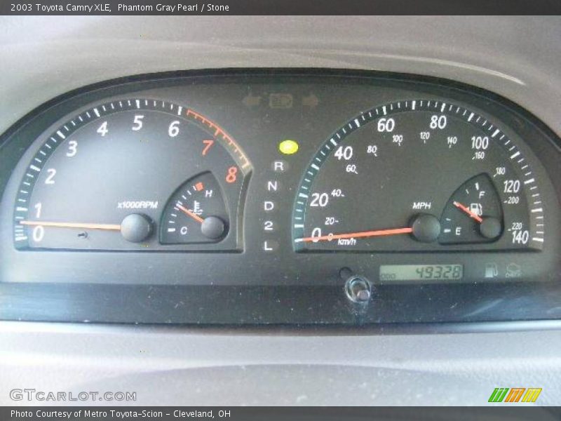 Phantom Gray Pearl / Stone 2003 Toyota Camry XLE