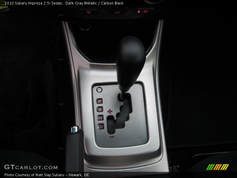 Dark Gray Metallic / Carbon Black 2010 Subaru Impreza 2.5i Sedan