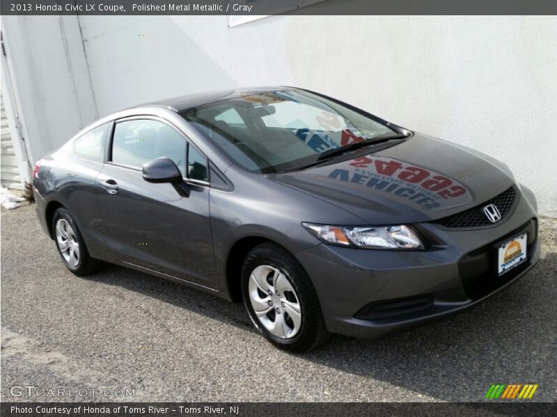 Polished Metal Metallic / Gray 2013 Honda Civic LX Coupe