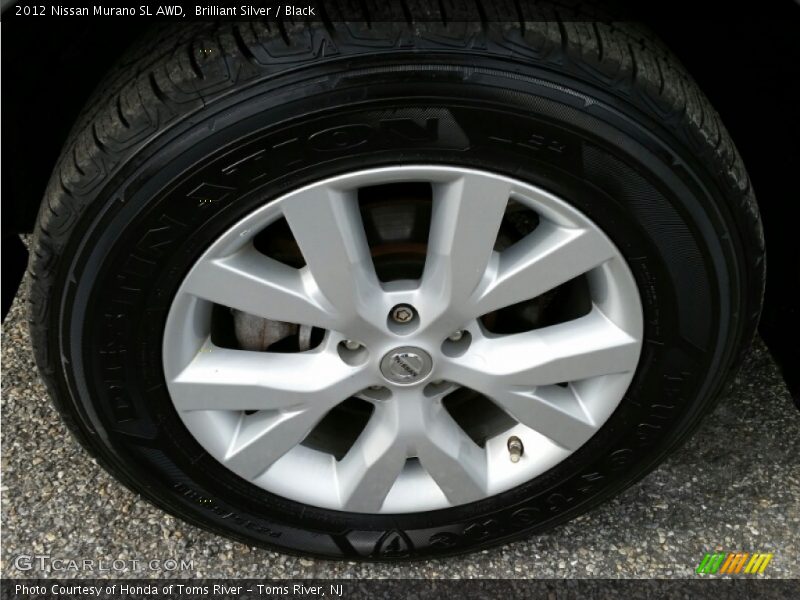 Brilliant Silver / Black 2012 Nissan Murano SL AWD