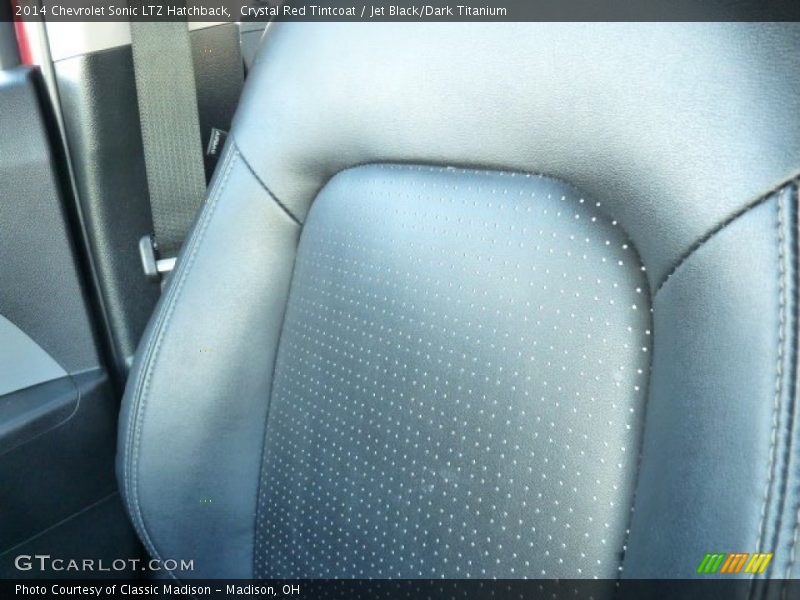 Crystal Red Tintcoat / Jet Black/Dark Titanium 2014 Chevrolet Sonic LTZ Hatchback