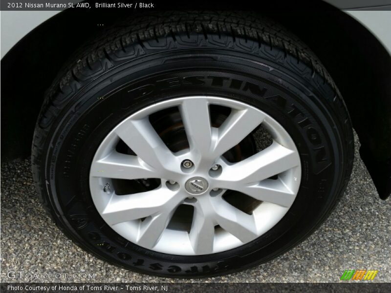 Brilliant Silver / Black 2012 Nissan Murano SL AWD