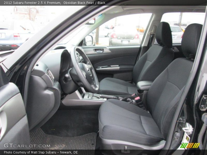 Obsidian Black Pearl / Black 2012 Subaru Forester 2.5 X Premium