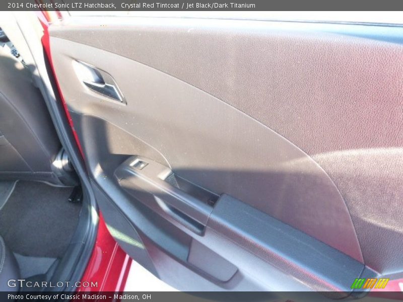 Crystal Red Tintcoat / Jet Black/Dark Titanium 2014 Chevrolet Sonic LTZ Hatchback