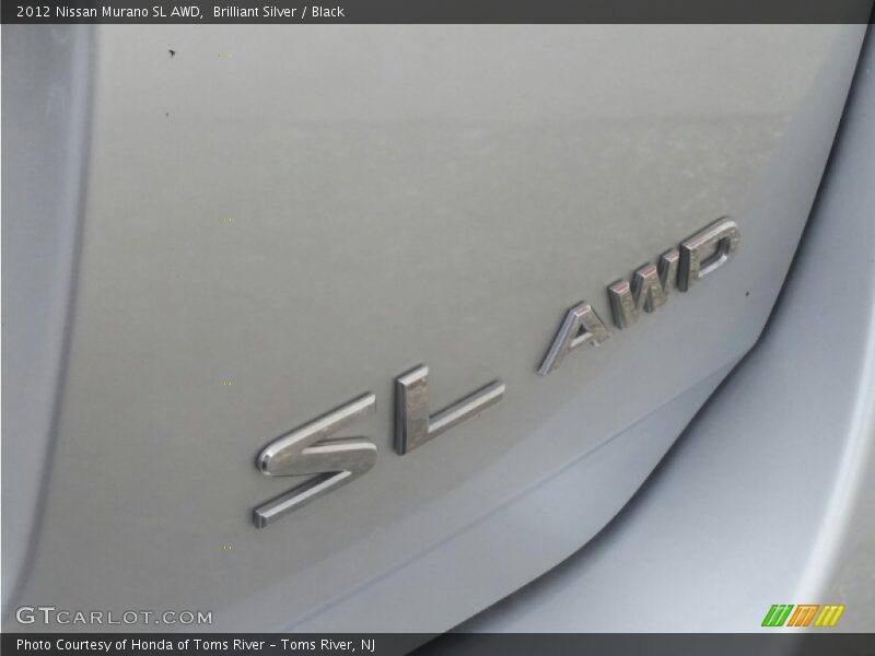 Brilliant Silver / Black 2012 Nissan Murano SL AWD