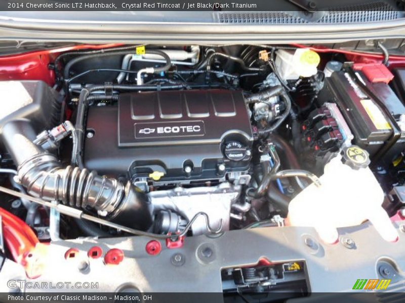  2014 Sonic LTZ Hatchback Engine - 1.4 Liter Turbocharged DOHC 16-Valve ECOTEC 4 Cylinder