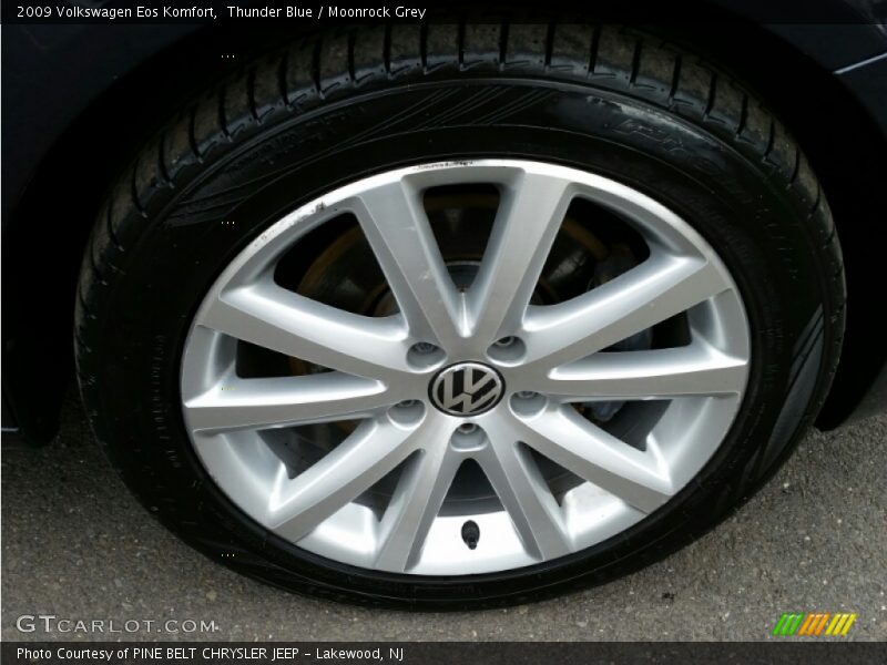 Thunder Blue / Moonrock Grey 2009 Volkswagen Eos Komfort
