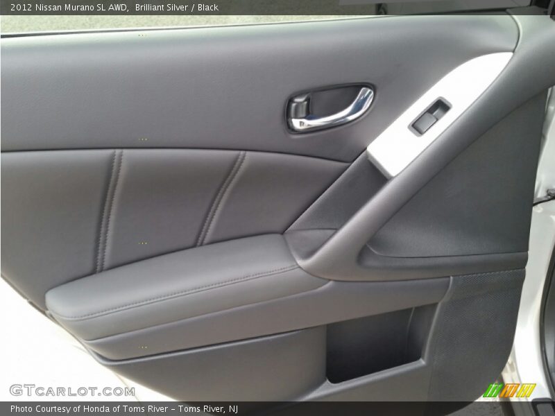 Brilliant Silver / Black 2012 Nissan Murano SL AWD