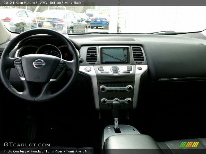 Brilliant Silver / Black 2012 Nissan Murano SL AWD