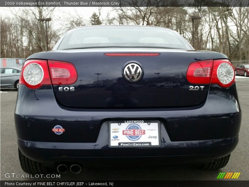 Thunder Blue / Moonrock Grey 2009 Volkswagen Eos Komfort