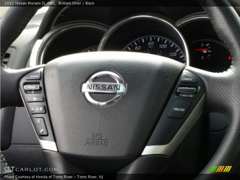 Brilliant Silver / Black 2012 Nissan Murano SL AWD