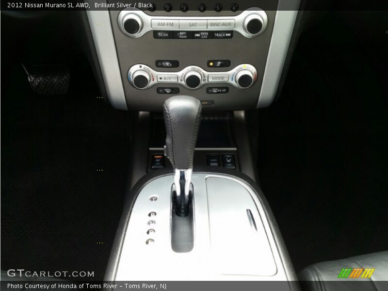 Brilliant Silver / Black 2012 Nissan Murano SL AWD