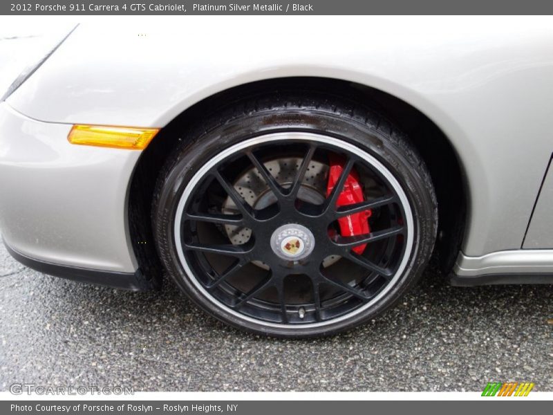 Platinum Silver Metallic / Black 2012 Porsche 911 Carrera 4 GTS Cabriolet