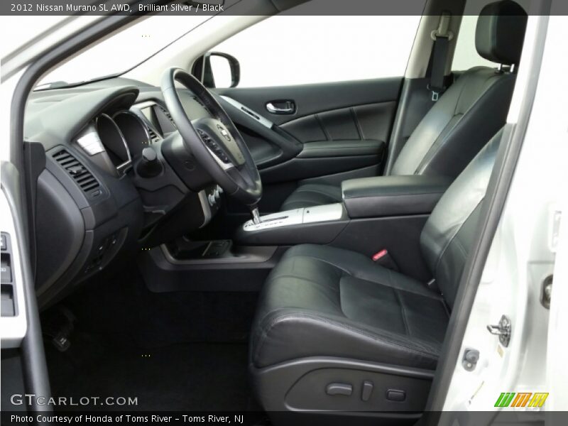 Brilliant Silver / Black 2012 Nissan Murano SL AWD