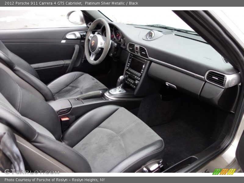 Platinum Silver Metallic / Black 2012 Porsche 911 Carrera 4 GTS Cabriolet