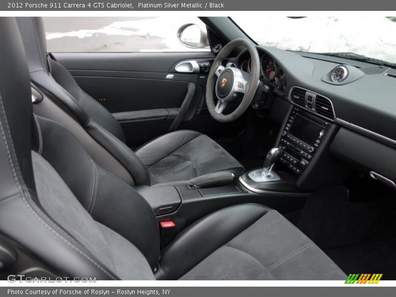 Platinum Silver Metallic / Black 2012 Porsche 911 Carrera 4 GTS Cabriolet