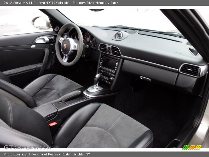 Platinum Silver Metallic / Black 2012 Porsche 911 Carrera 4 GTS Cabriolet