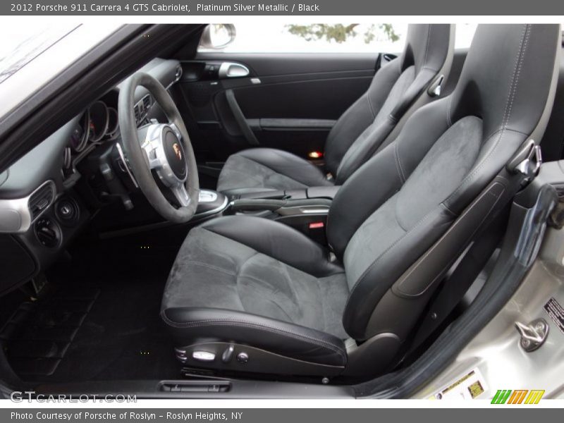 Platinum Silver Metallic / Black 2012 Porsche 911 Carrera 4 GTS Cabriolet