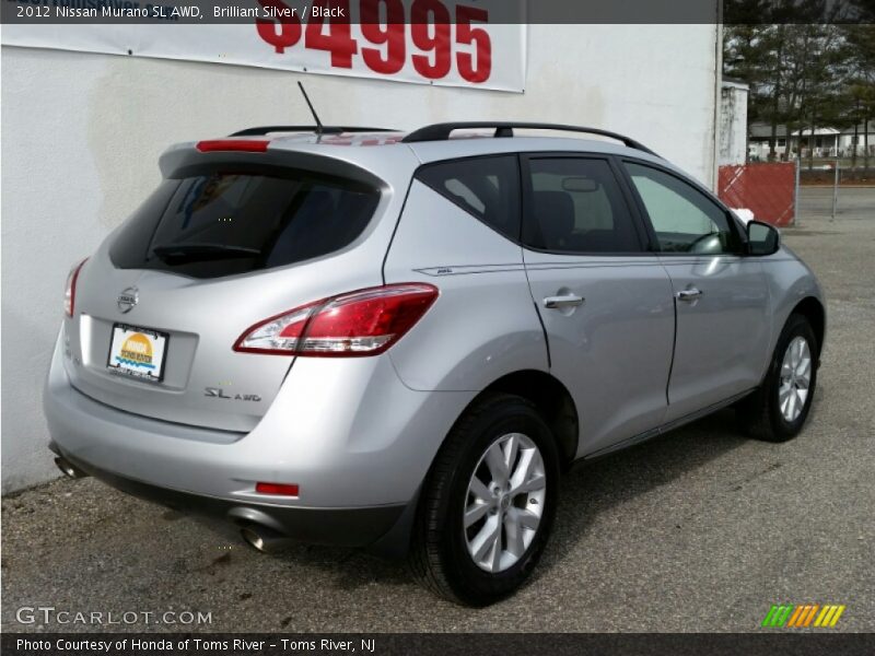Brilliant Silver / Black 2012 Nissan Murano SL AWD