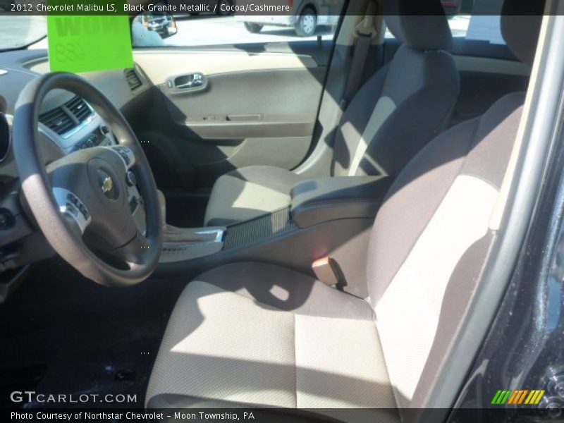 Black Granite Metallic / Cocoa/Cashmere 2012 Chevrolet Malibu LS