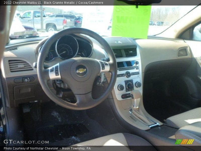 Black Granite Metallic / Cocoa/Cashmere 2012 Chevrolet Malibu LS