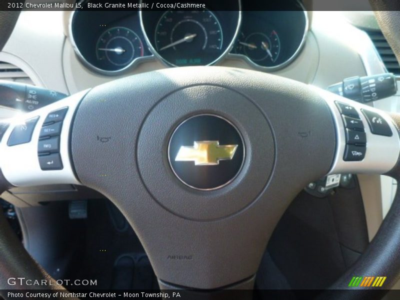 Black Granite Metallic / Cocoa/Cashmere 2012 Chevrolet Malibu LS