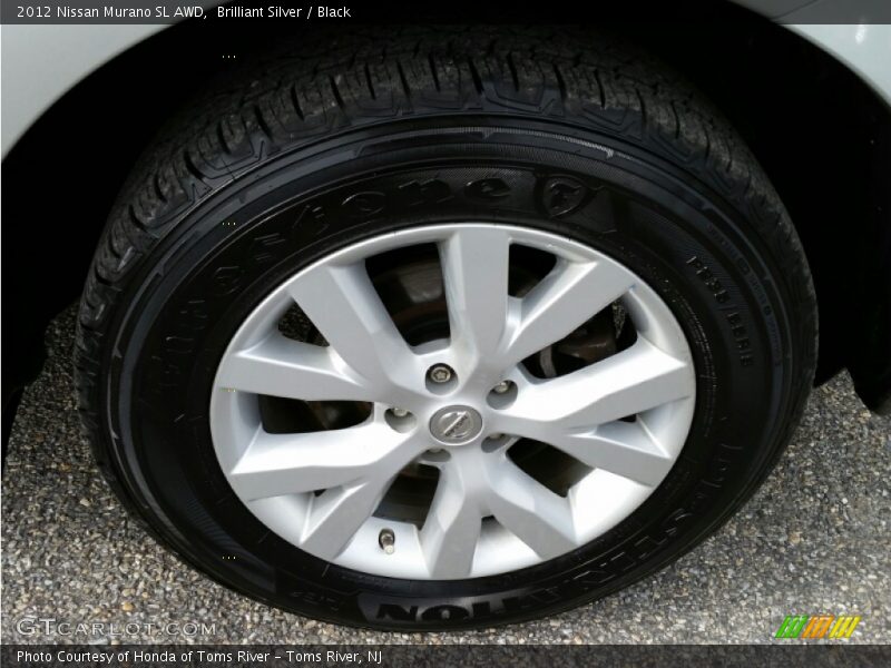 Brilliant Silver / Black 2012 Nissan Murano SL AWD