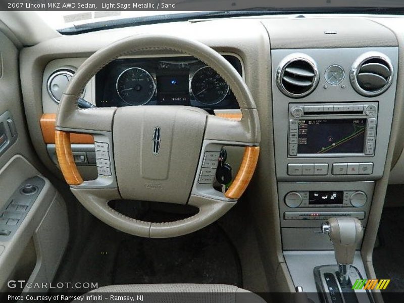 Light Sage Metallic / Sand 2007 Lincoln MKZ AWD Sedan