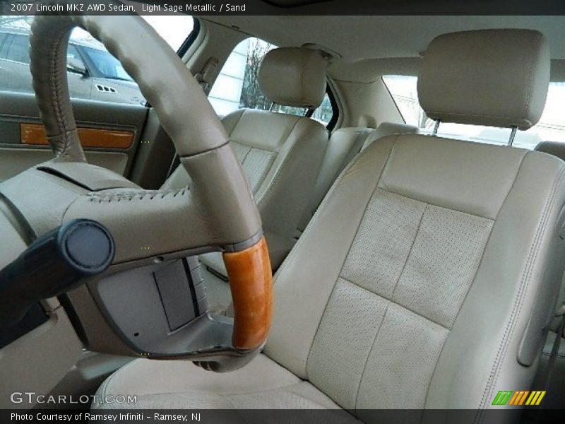 Light Sage Metallic / Sand 2007 Lincoln MKZ AWD Sedan