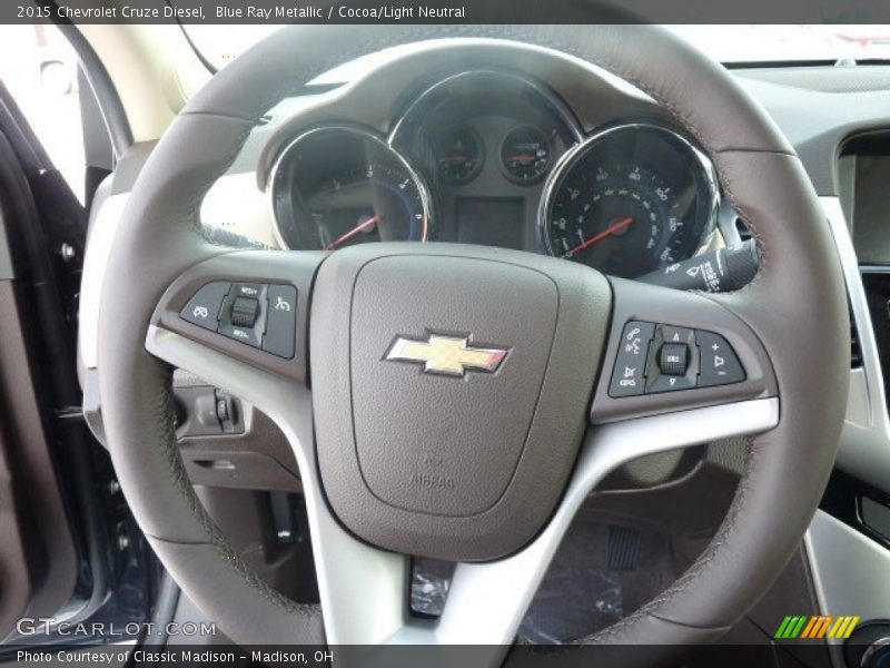 Blue Ray Metallic / Cocoa/Light Neutral 2015 Chevrolet Cruze Diesel
