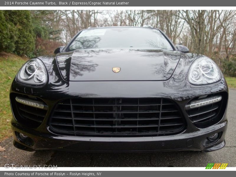 Black / Espresso/Cognac Natural Leather 2014 Porsche Cayenne Turbo