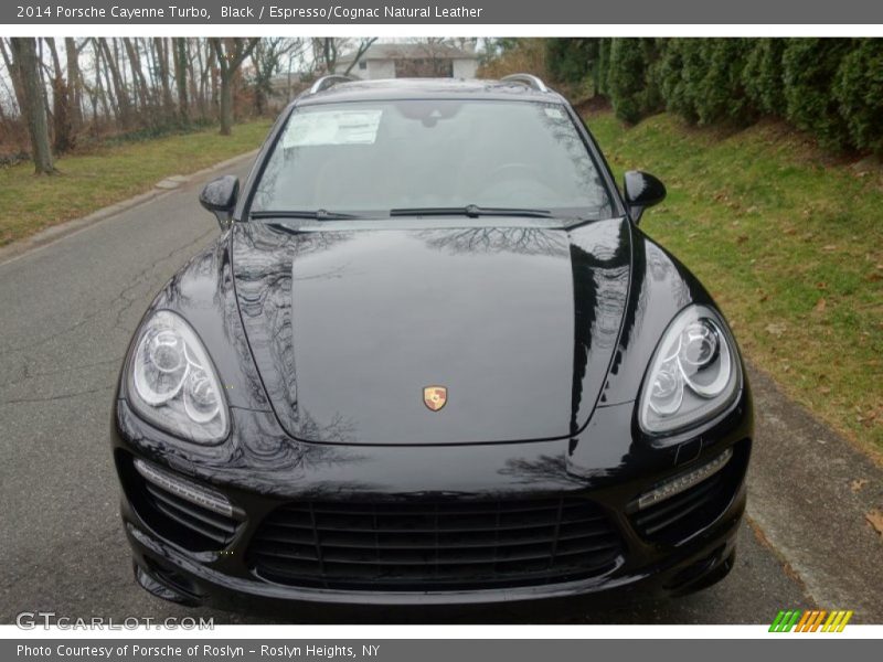 Black / Espresso/Cognac Natural Leather 2014 Porsche Cayenne Turbo
