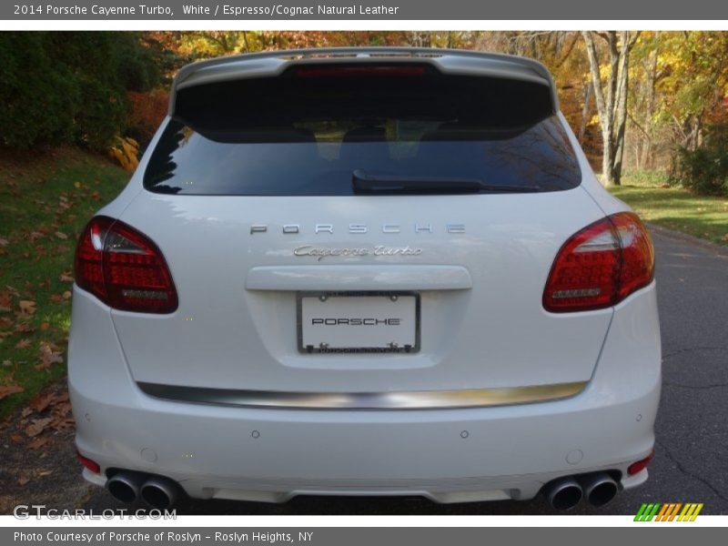 White / Espresso/Cognac Natural Leather 2014 Porsche Cayenne Turbo