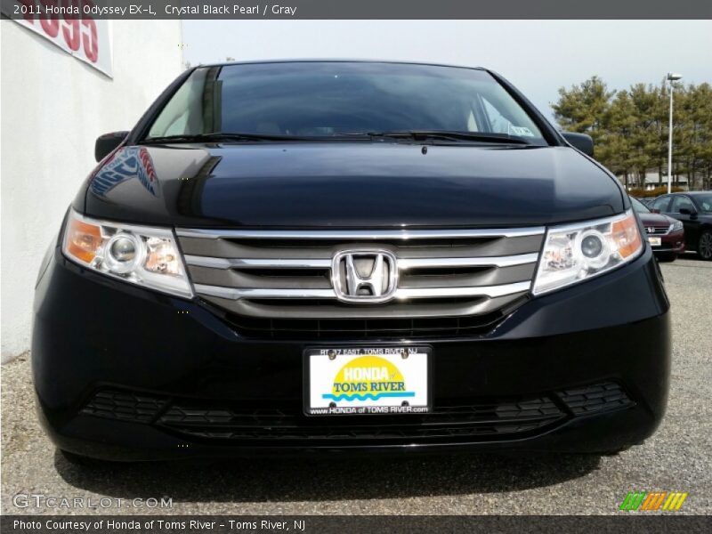 Crystal Black Pearl / Gray 2011 Honda Odyssey EX-L