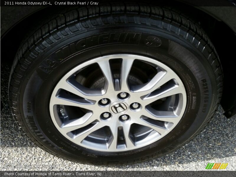 Crystal Black Pearl / Gray 2011 Honda Odyssey EX-L