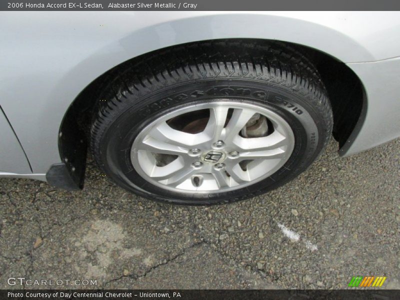 Alabaster Silver Metallic / Gray 2006 Honda Accord EX-L Sedan