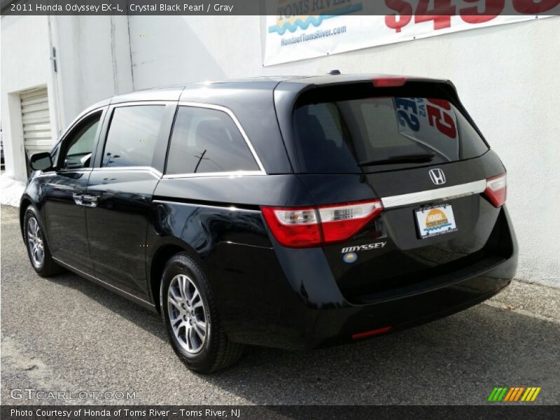Crystal Black Pearl / Gray 2011 Honda Odyssey EX-L