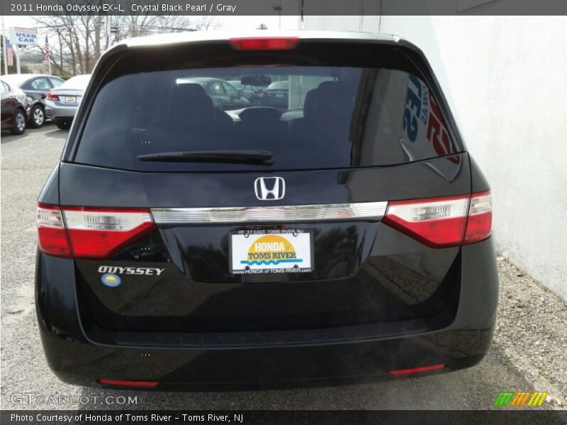 Crystal Black Pearl / Gray 2011 Honda Odyssey EX-L