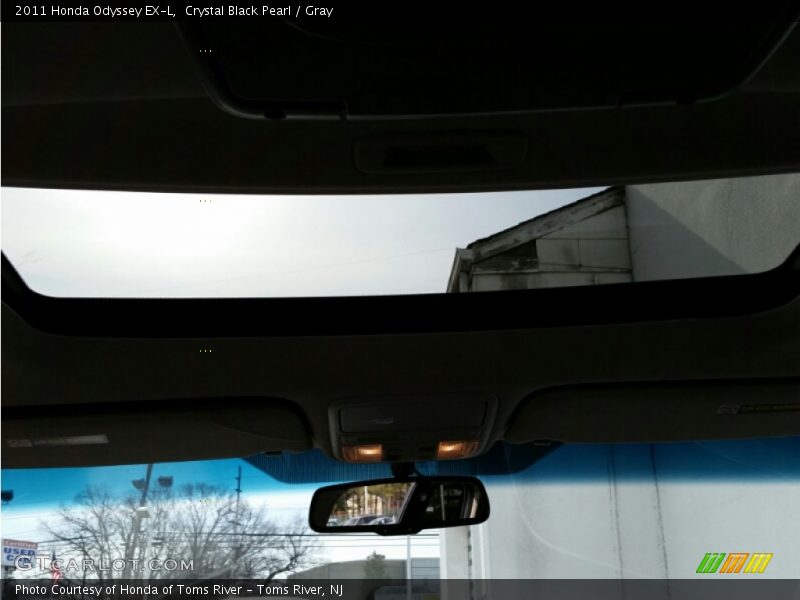 Crystal Black Pearl / Gray 2011 Honda Odyssey EX-L